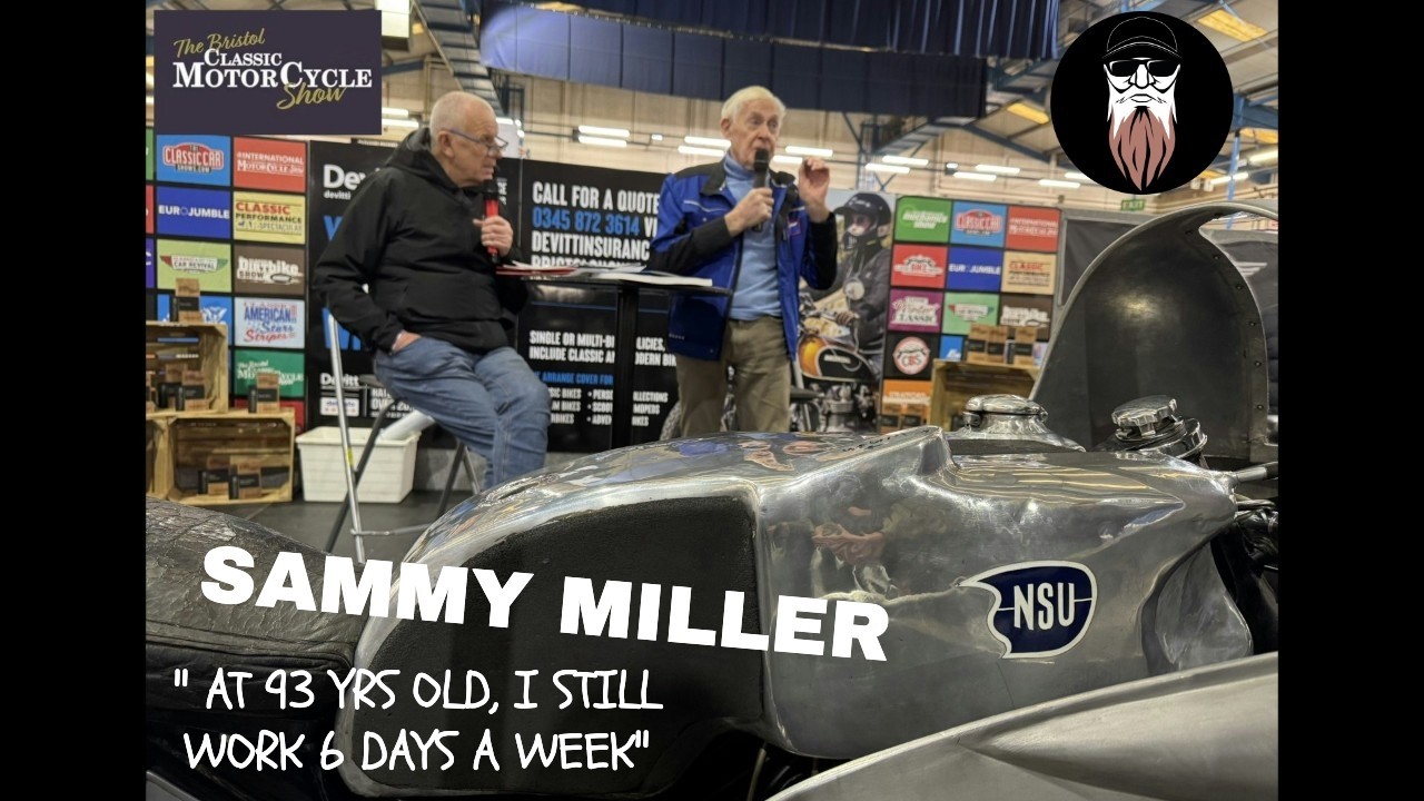 BRISTOL CLASSIC MOTORCYCLE SHOW 2026. SAMMY MILLER INTERVIEW WITH ROB JONES.