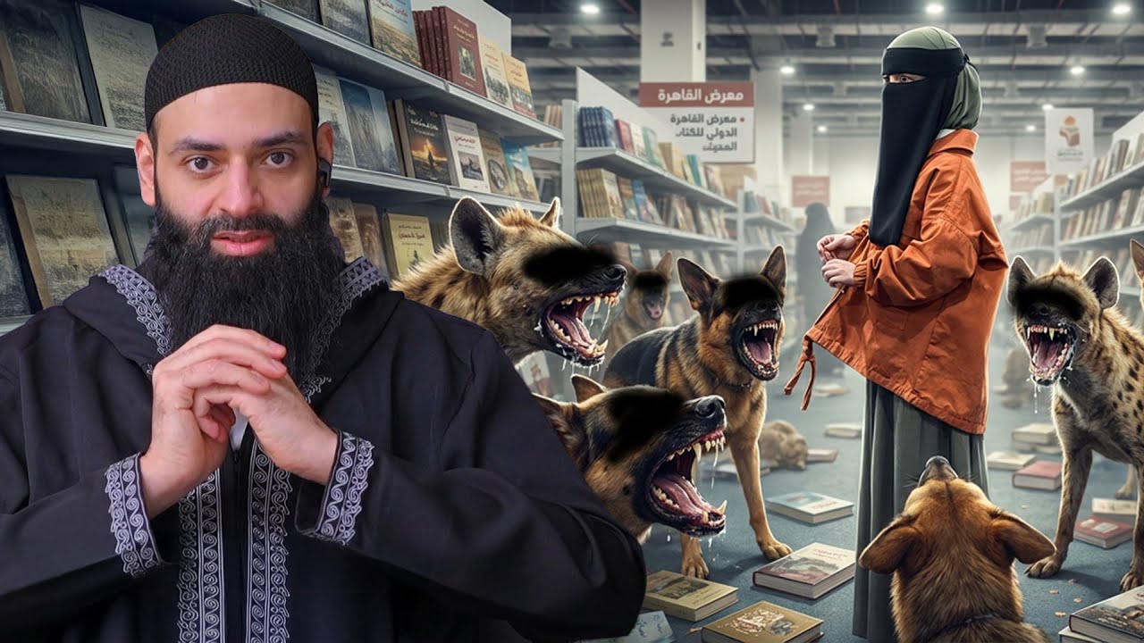 طفلة منتقبة في معرض الكتاب #محمد_بن_شمس_الدين #mshmsdin