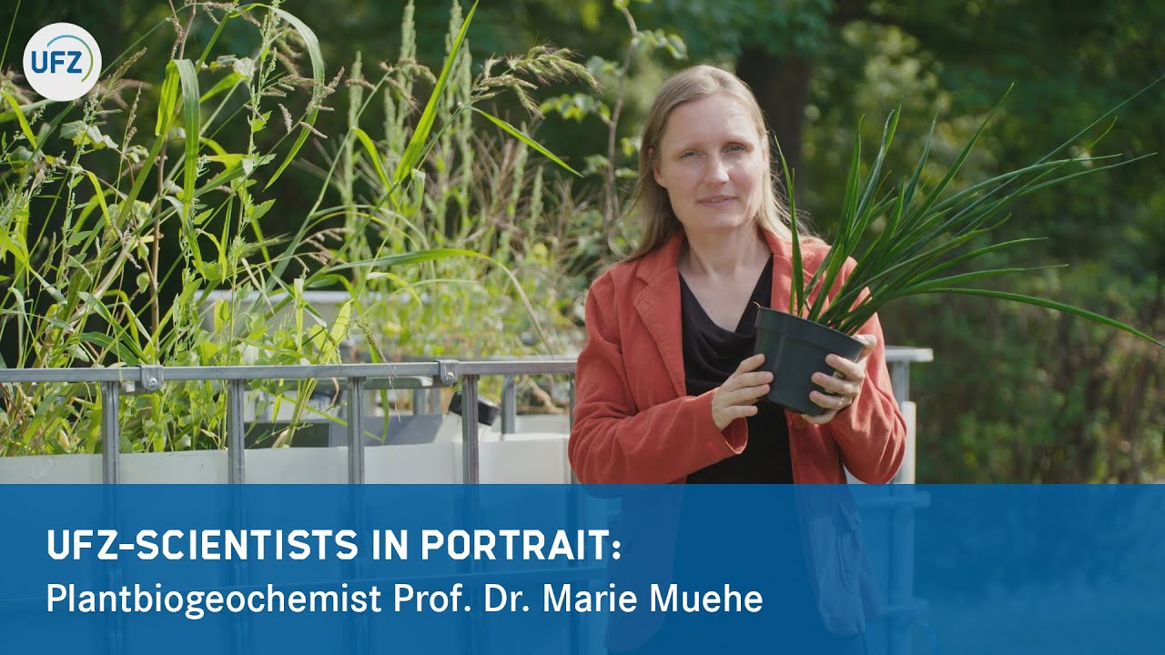 UFZ plantbiogeochemist Prof. Dr. Marie Muehe in portrait