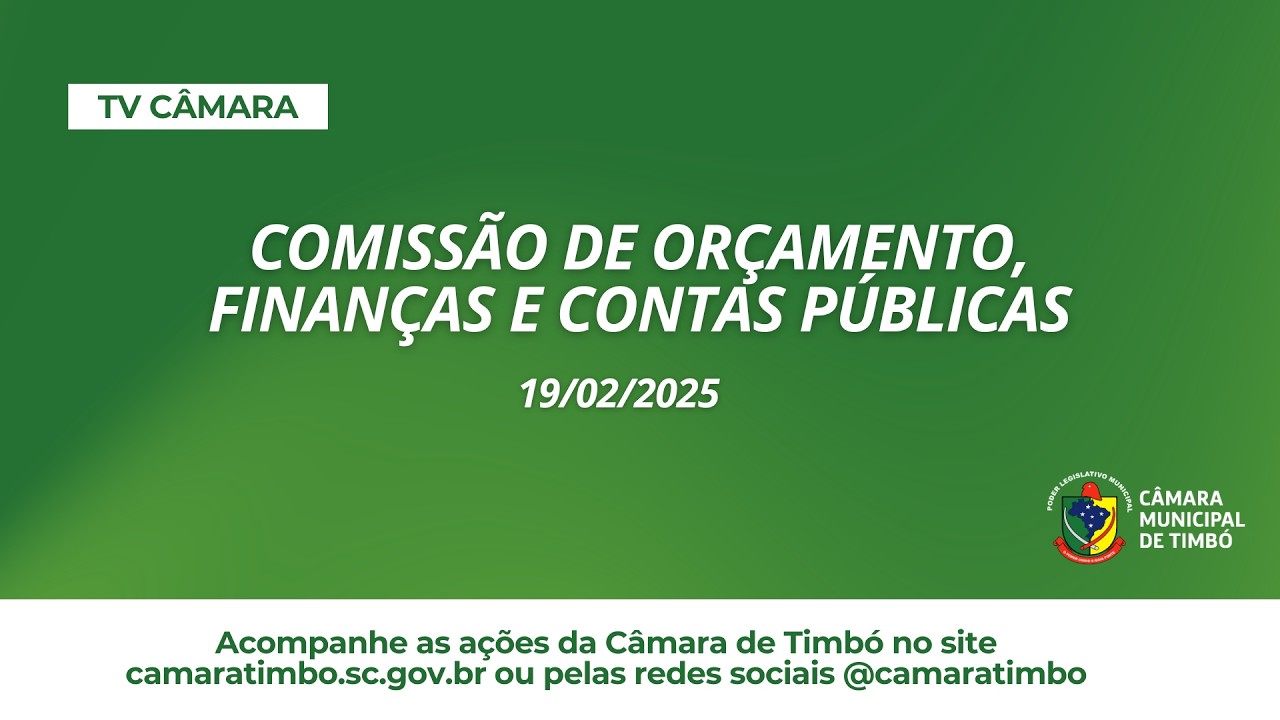 Comissão de Orçamento, Finanças e Contas Públicas