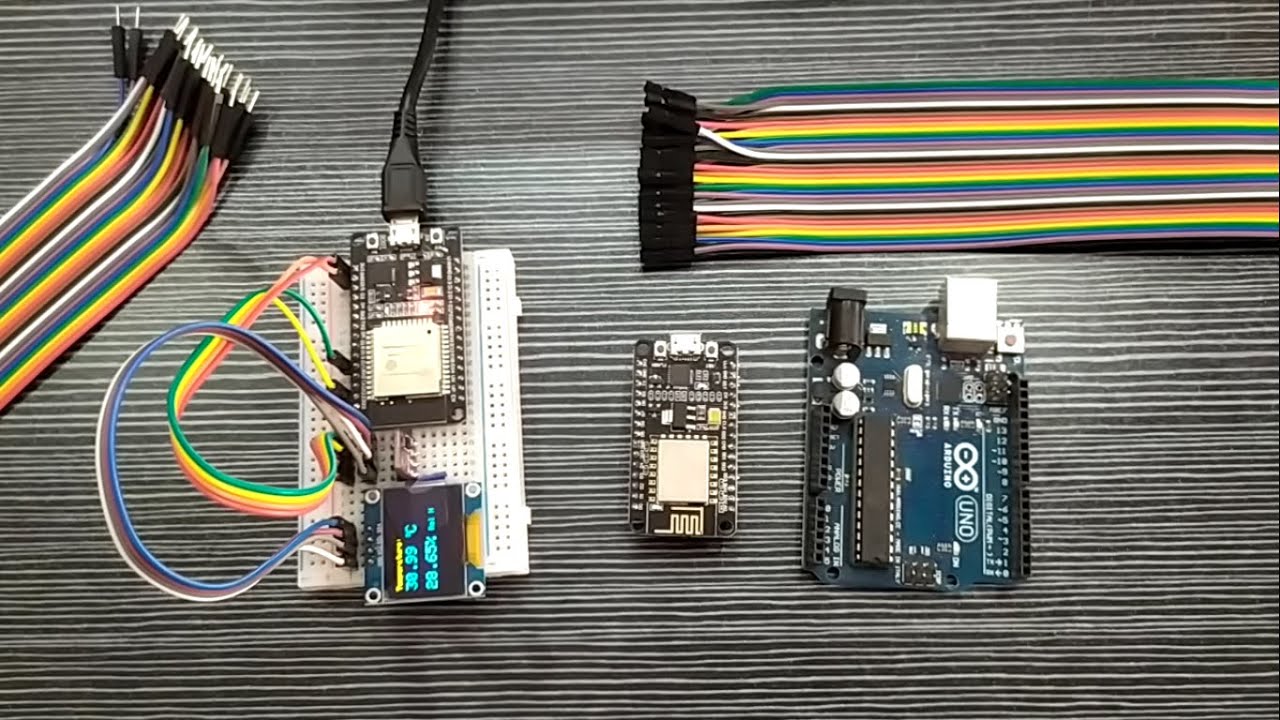 Interfacing SHT3x with Arduino, ESP8266, ESP32 & displaying values on OLED Display