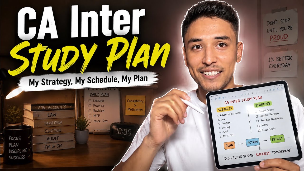 How I&rsquo;m Preparing for CA Inter Sep 2026 | My study plan  