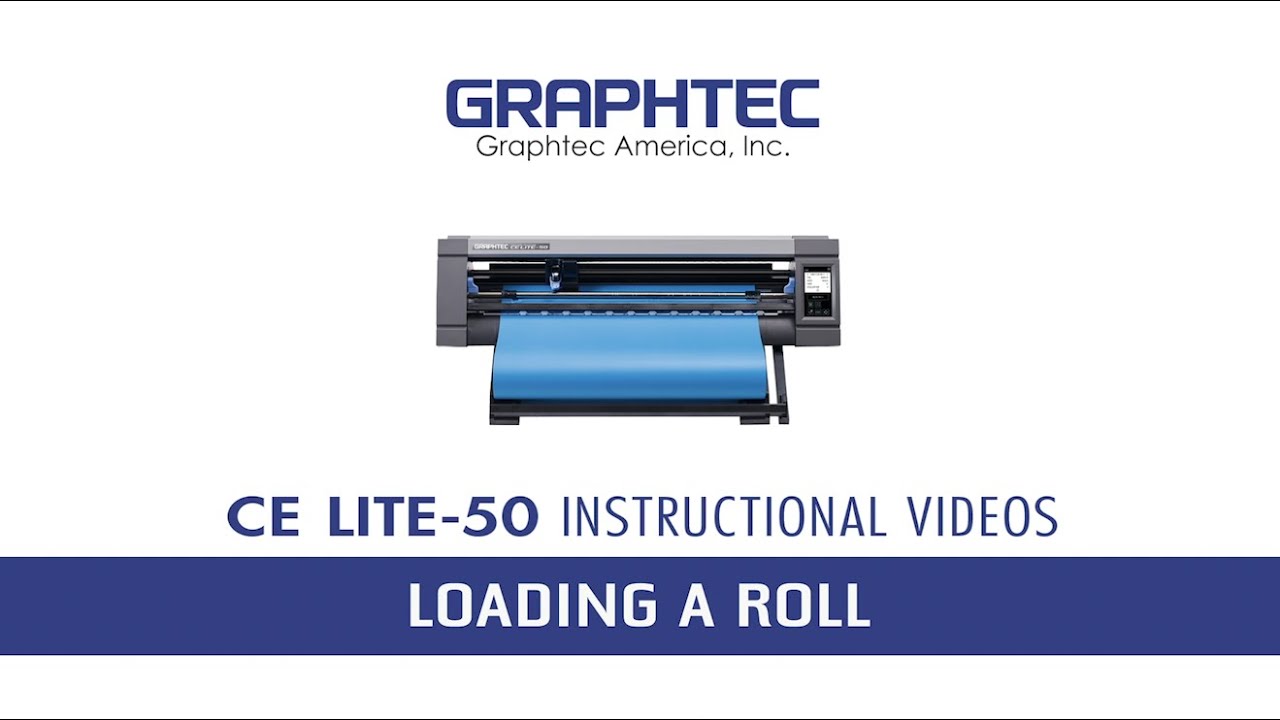 Graphtec CE LITE-50 -  Loading a Roll