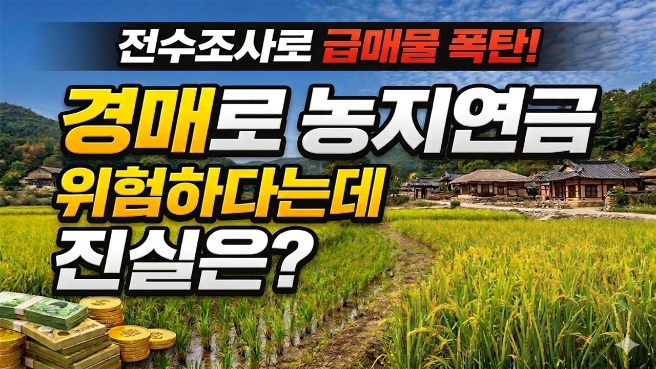 (이슈) 농지연금 경매는 안된다? 3억으로 월300받는 농지연금의 진실과 거짓 파헤쳐 봅니다