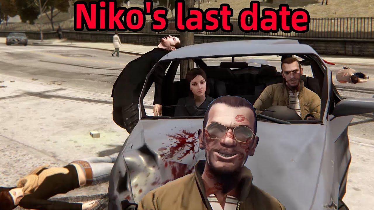 In traffic at a speed of 9999999, Niko's last date！ - GTA4