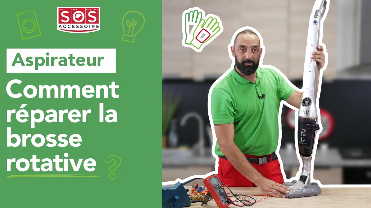 ⚙️ Comment réparer la brosse rotative de mon aspirateur balai ?