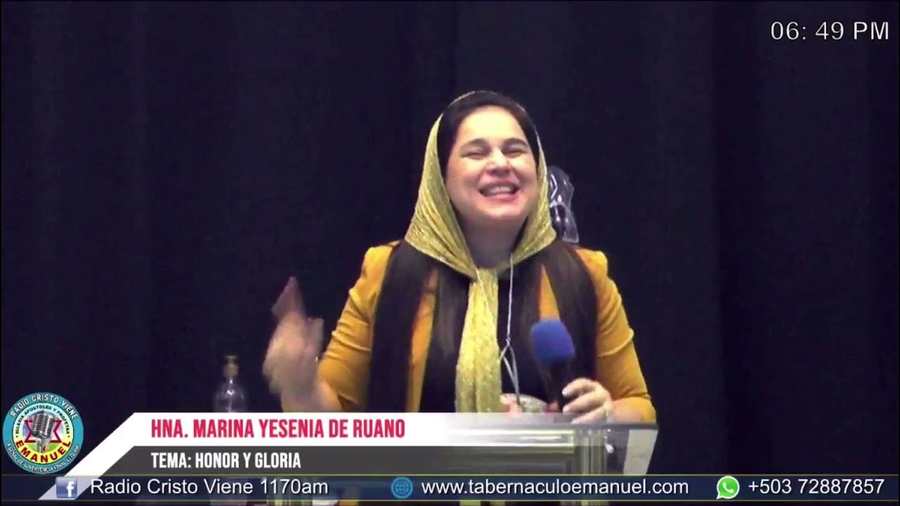 Honor y gloria Yessenia marina de Ruano