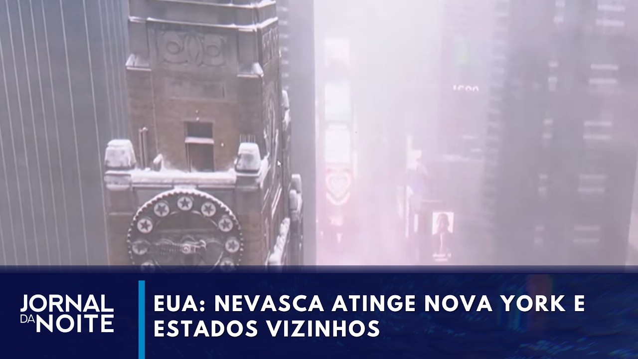 EUA: Nevasca atinge Nova York e estados vizinhos