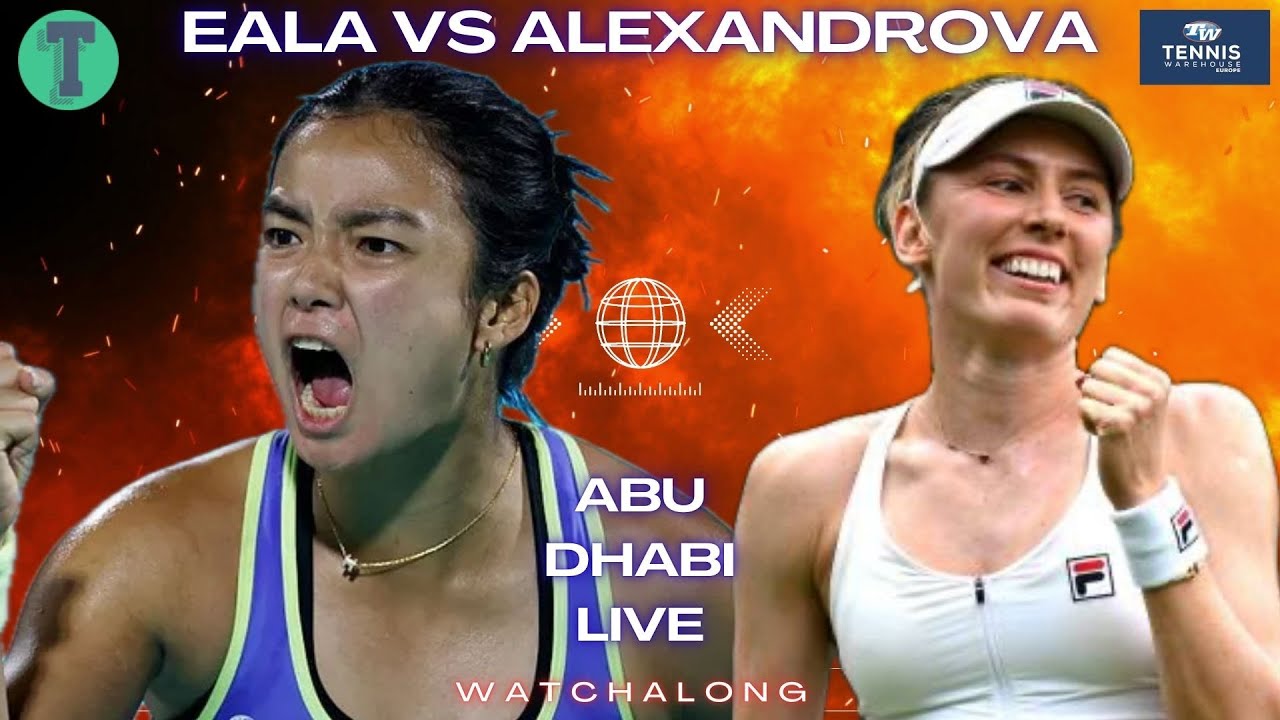 Alex Eala vs Ekaterina Alexandrova | Abu Dhabi Open 2026 | Quarter-Final | LIVE TENNIS WATCHALONG