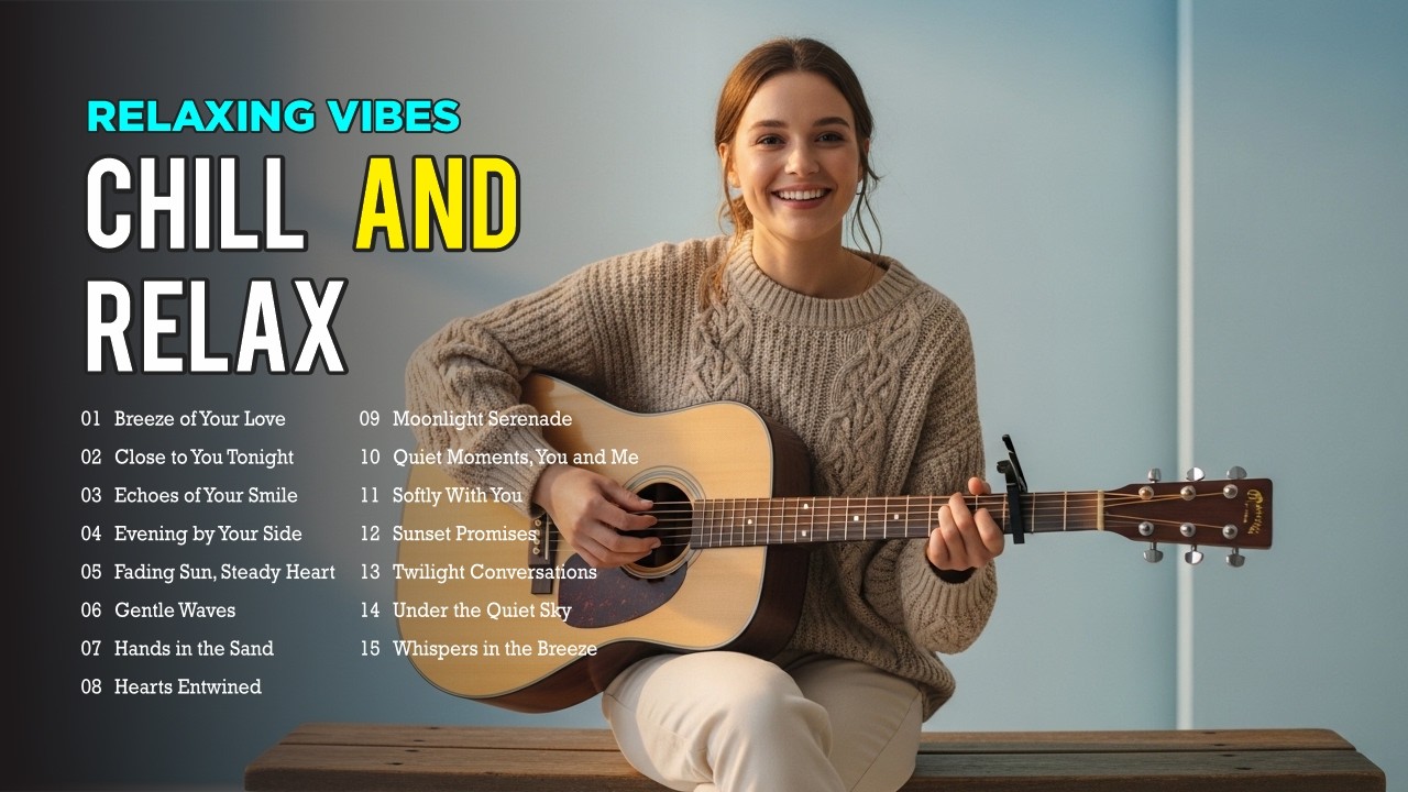 Soft Guitar Music for Calm Mind – Romantic Acoustic Love Songs | viral tiktok english chill vibes