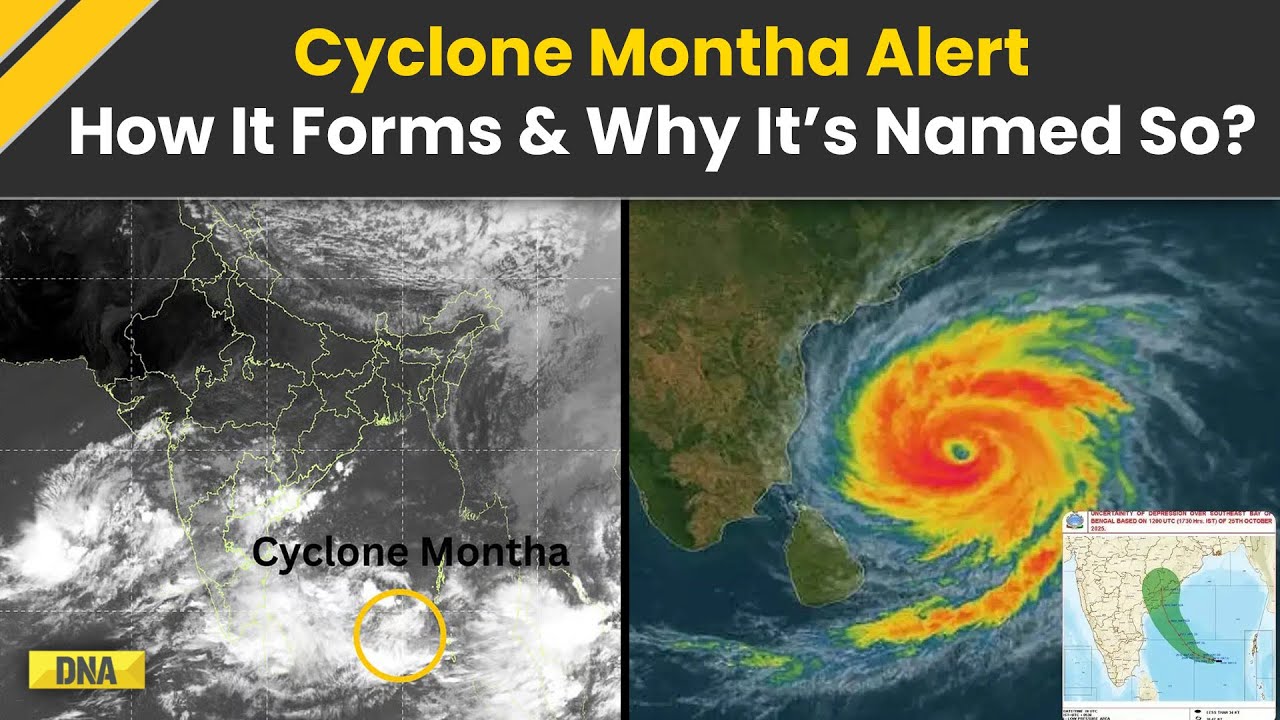 Cyclone Montha: IMD Red Alert In Andhra, Odisha & Bengal | How It Formed & Got Its Name