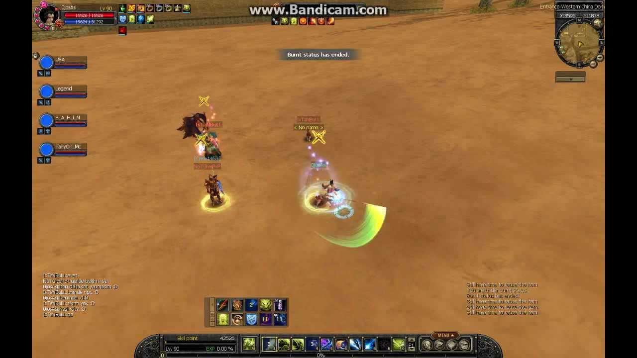 Silkroad Pvp 90 Spear vs 90 Blade Moon weapons OjosAsi