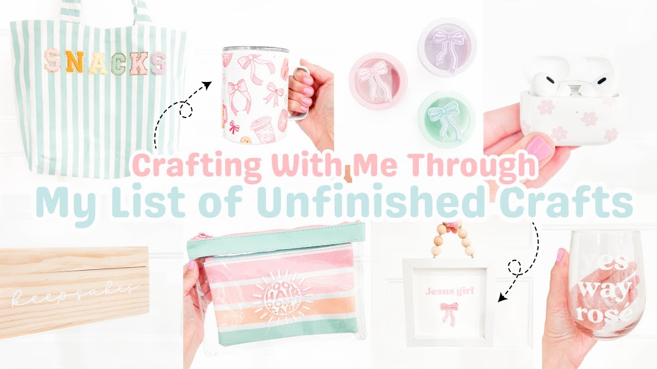 My Unfinished Crafts for June! | Let's Finish Them All Up!