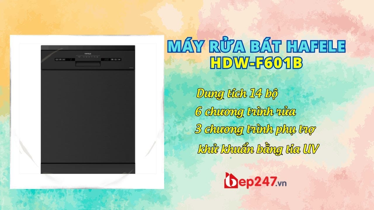 Máy Rửa Bát Hafele HDW F601B | BEP247.vn
