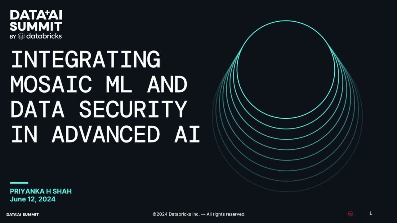 Integrating MosaicML and Data Security in Advanced Machine Learning