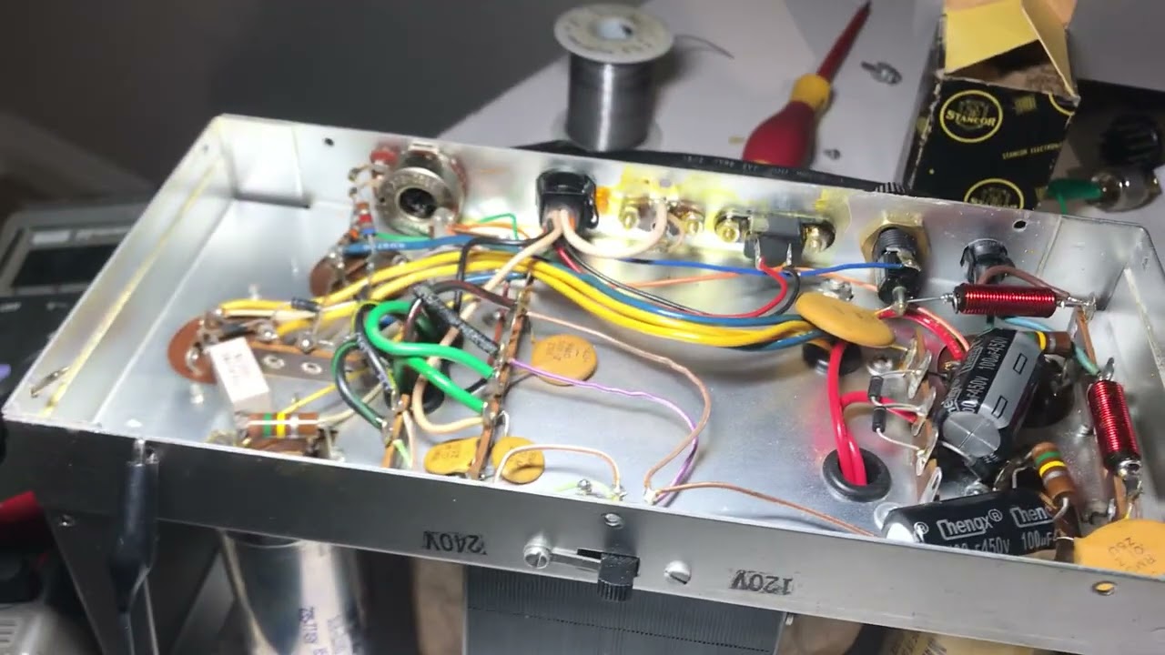 Quick Fix of Drake AC4 power supply. There was 20 volts of AC on the 730 volt DC B+ line
