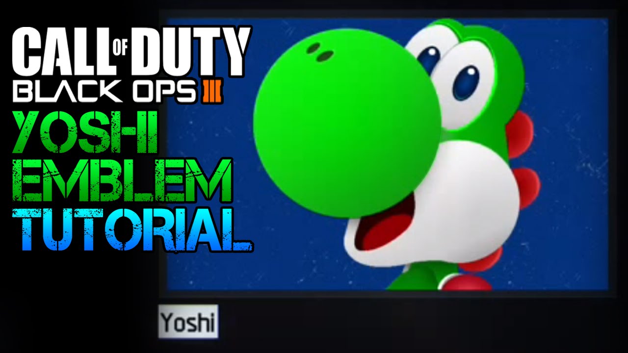 Yoshi Emblem Tutorial | Black Ops 3 Epic Emblem Creations