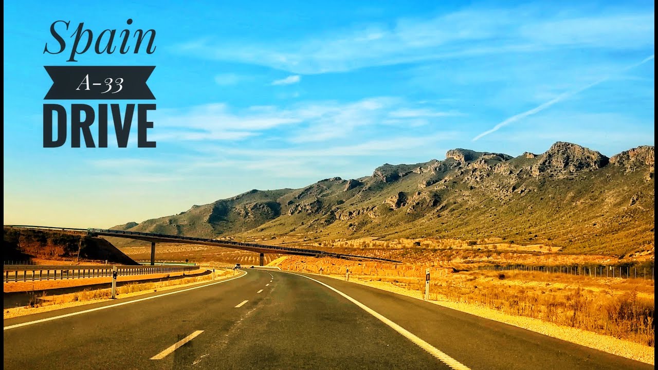 [4K][HDR] Monday drive via A-33 in Murcia