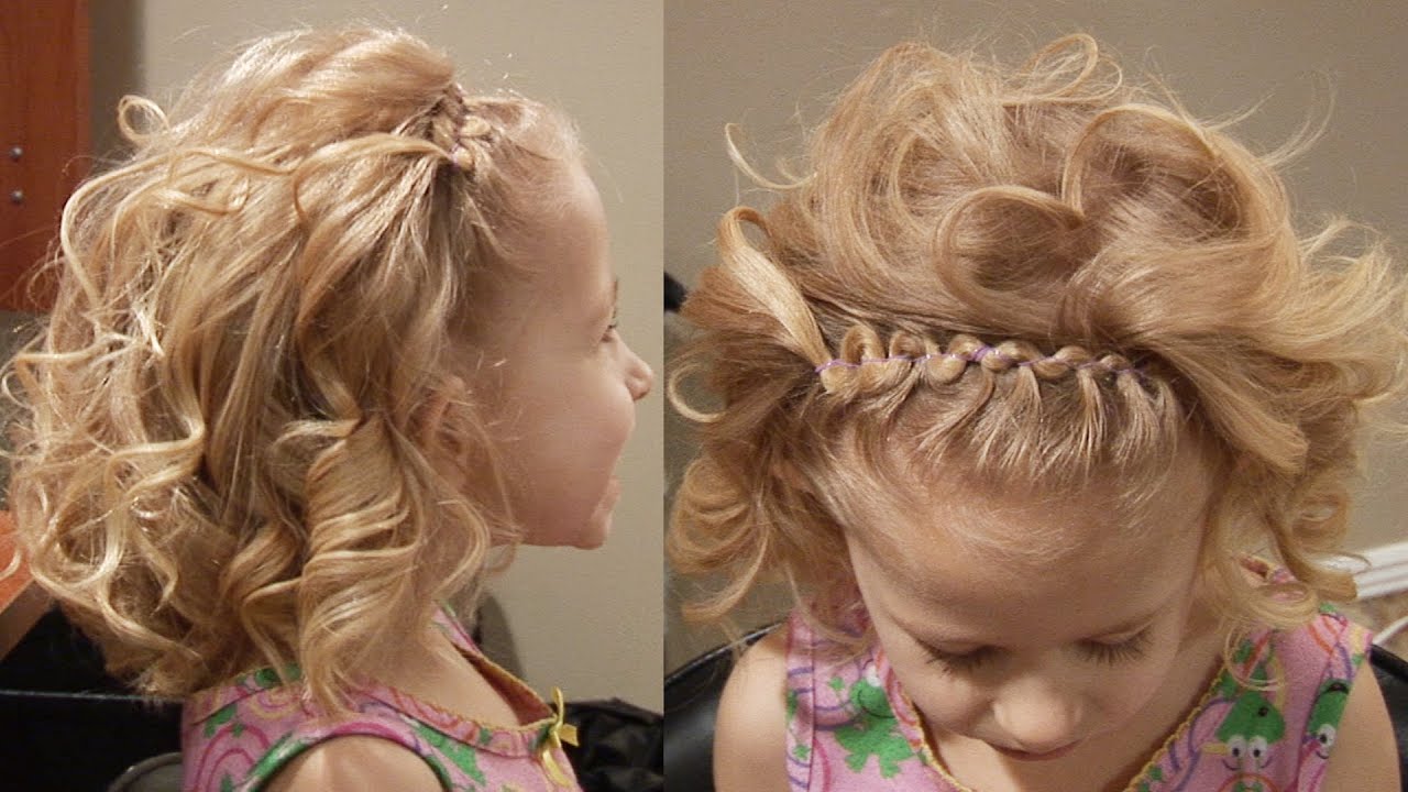 Curved Bangs with Flat Iron Curls // Hairstyles Cute Girls