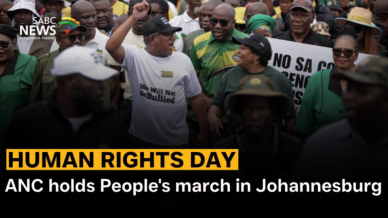 Human Rights Day | ANC holds People's march in Johannesburg - Mahlengi Bhengu-Motsiri