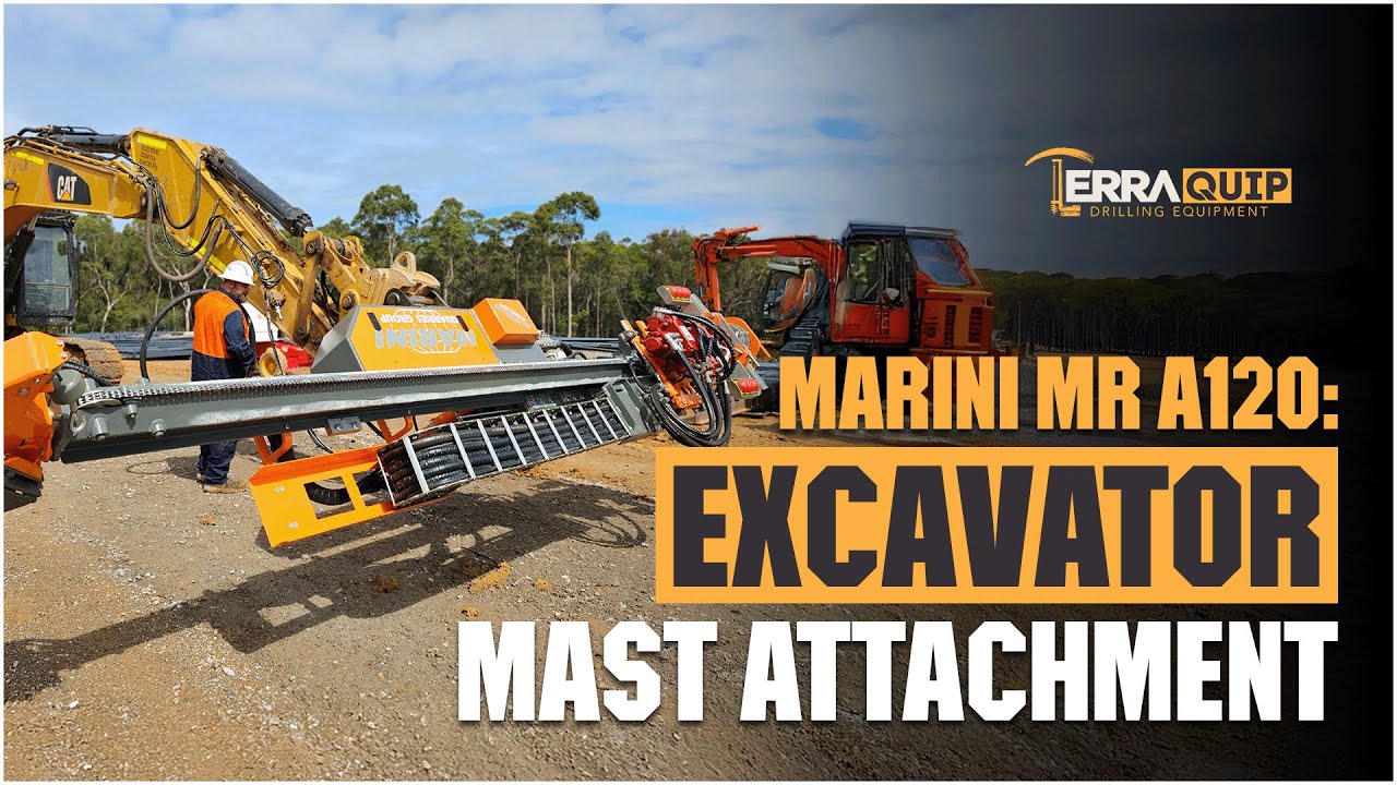 Marini MR A120 Excavator mast attachment general presentation