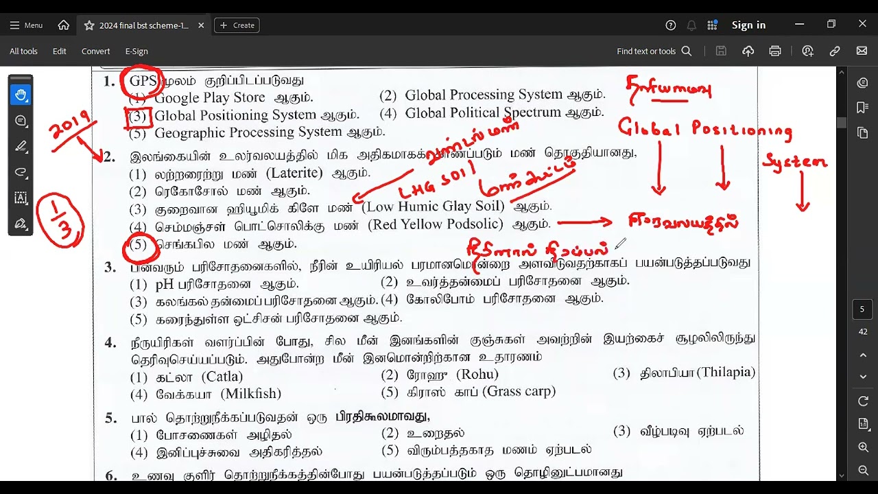 BST FREE PAST PAPER CLASS - 01