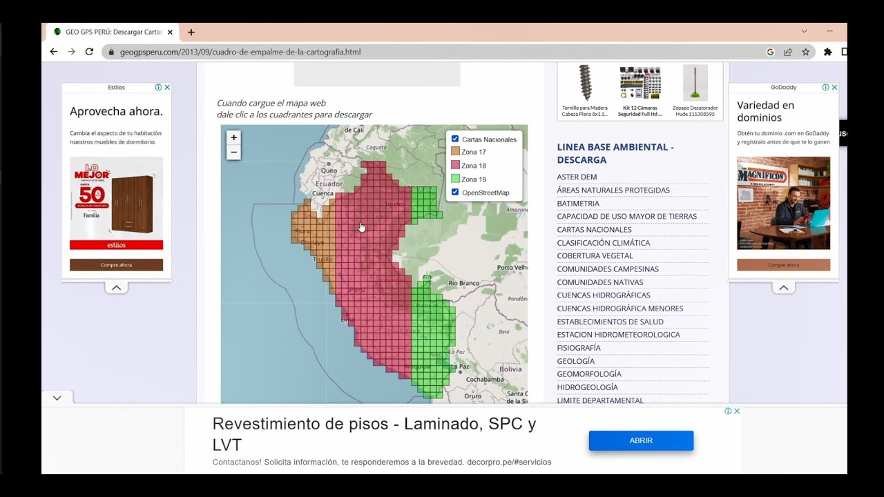 ✔️Descarga Cartas Nacionales en SHAPEFILE, PDF y JPG Fácilmente