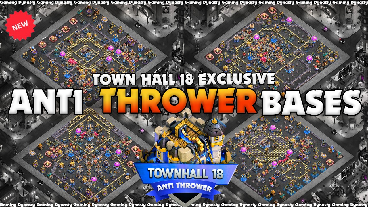 TH18 Anti Thrower Legend League Bases | STOP 3-Stars! Best War & CWL Layouts + Links