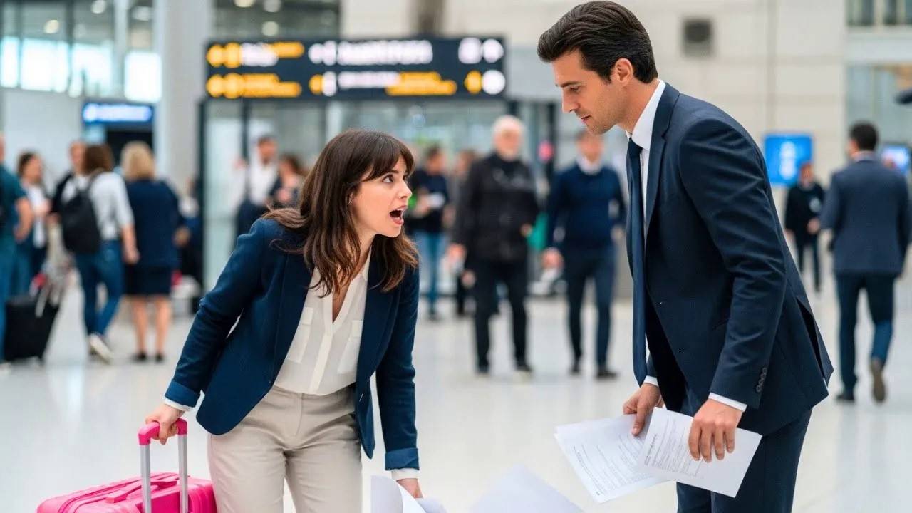 ELLA LO LLAMÓ RIDÍCULO Y PRESUMIDO EN EL AEROPUERTO, LUEGO DESCUBRIÓ QUE ERA SU NUEVO JEFE