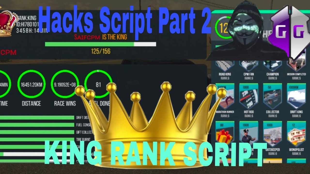 Achievements Script Hack King Rank part 2 Car Parking Multiplayer