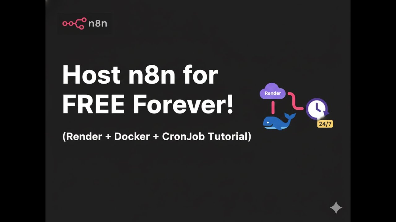 Host n8n for FREE Forever! (Render + Docker + CronJob Tutorial)