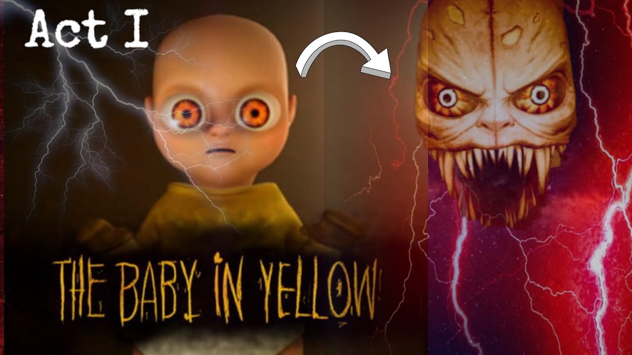 CAN I ESCAPE FROM THIS HORROR GAME 😱 | THE BABY IN YELLOW  #1 