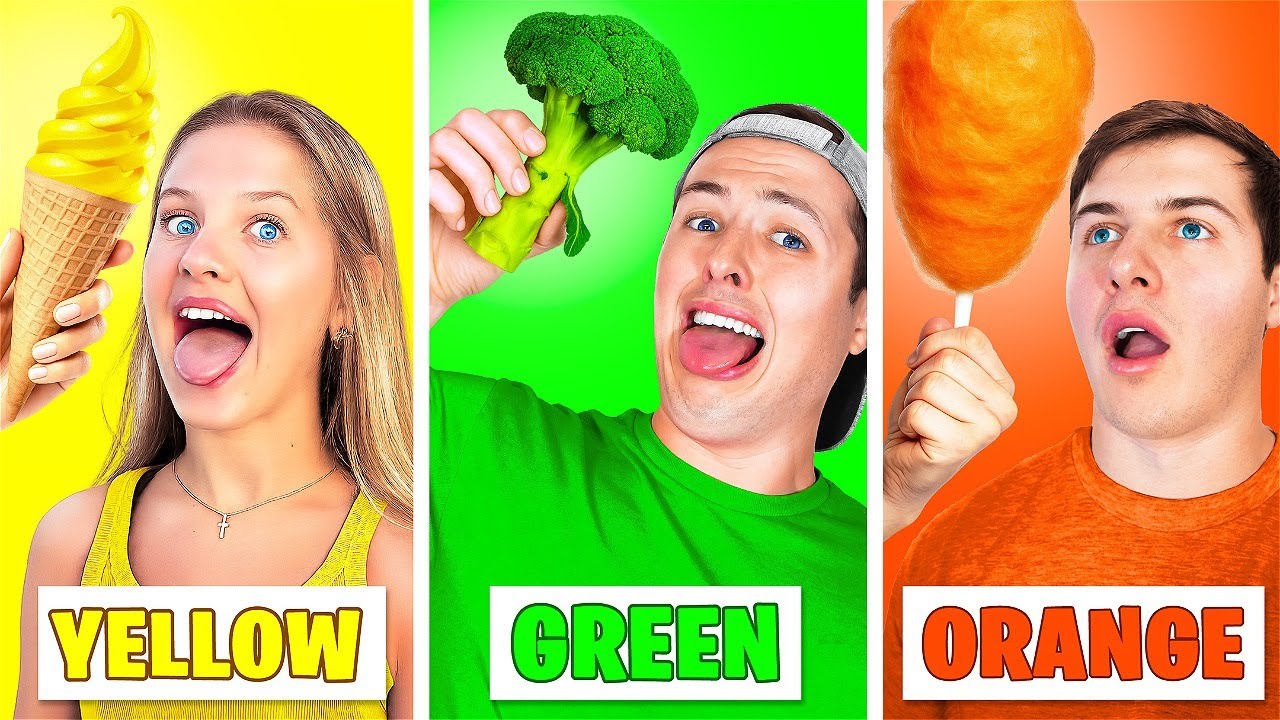 Eating Only ONE COLOR FOOD For 24 HOURS (Epic Universe)
