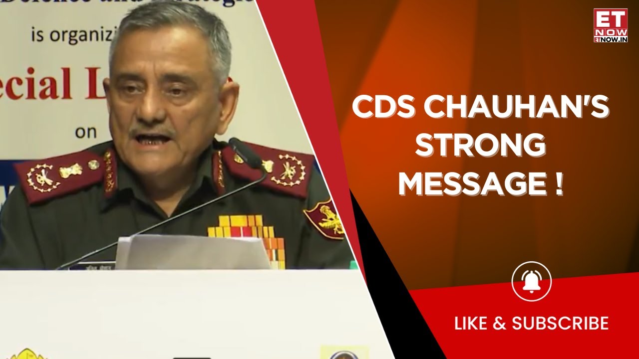 CDS Speaks Out On Terror, Resilience In Forces; State-Sponsored Terror Must Stop | Top News