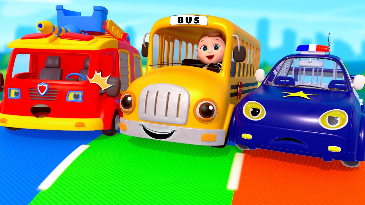 Fire Truck Wash, Car Wash Song 🫧+ The Color Song + T-Rex Song | Kids Song & Nursery Rhymes