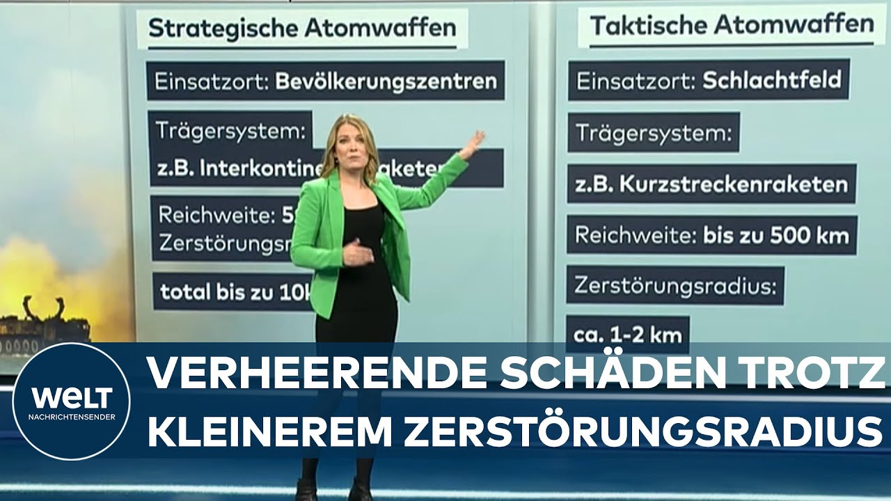 RUSSISCHE ATOMBEDROHUNG: Das sind die Unterschiede zwischen taktischen und strategischen Atomwaffen