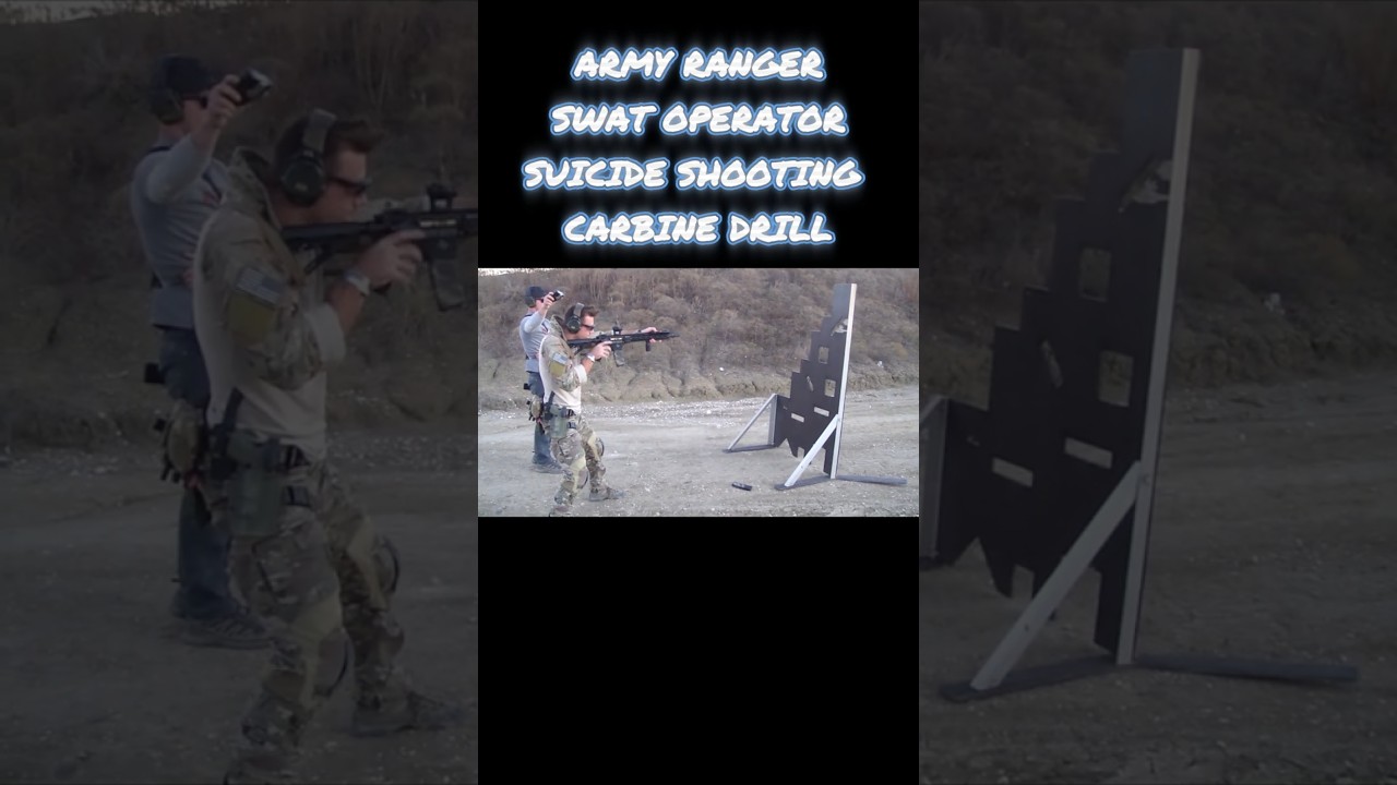 SUICIDE CARBINE SHOOTING DRILL ⚡ Army Ranger SWAT Operator | Run, Gun & Hit Steel 🎯 
