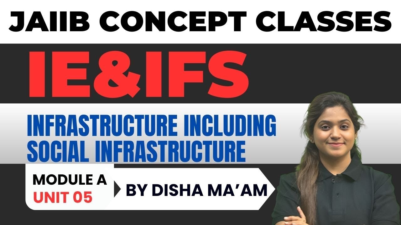 Infrastructure Including Social Infrastructure| JAIIB IE&IFS MODULE A UNIT 5 | JAIIB IE&IFS Concepts