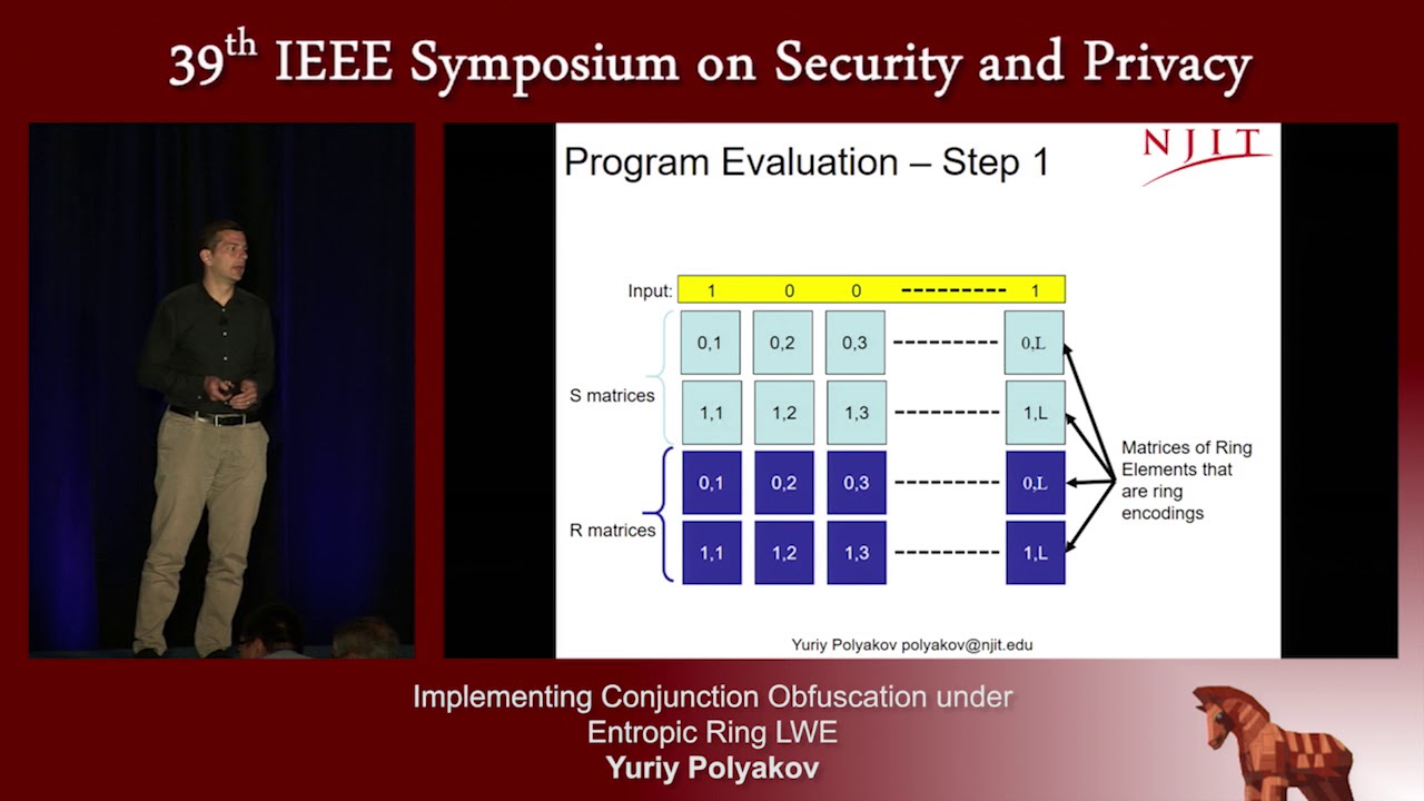 Implementing Conjunction Obfuscation under Entropic Ring LWE