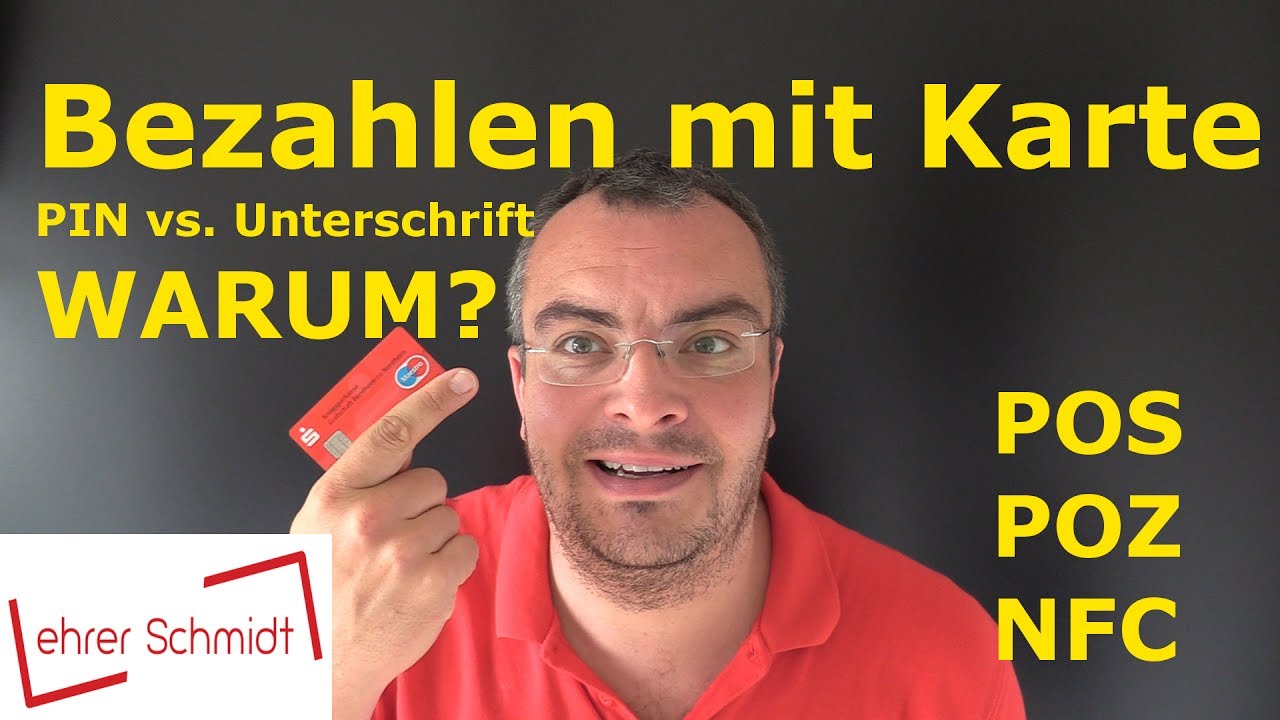 Bezahlen mit Karte - PIN vs. Unterschrift - WARUM? | Wirtschaft | Lehrerschmidt