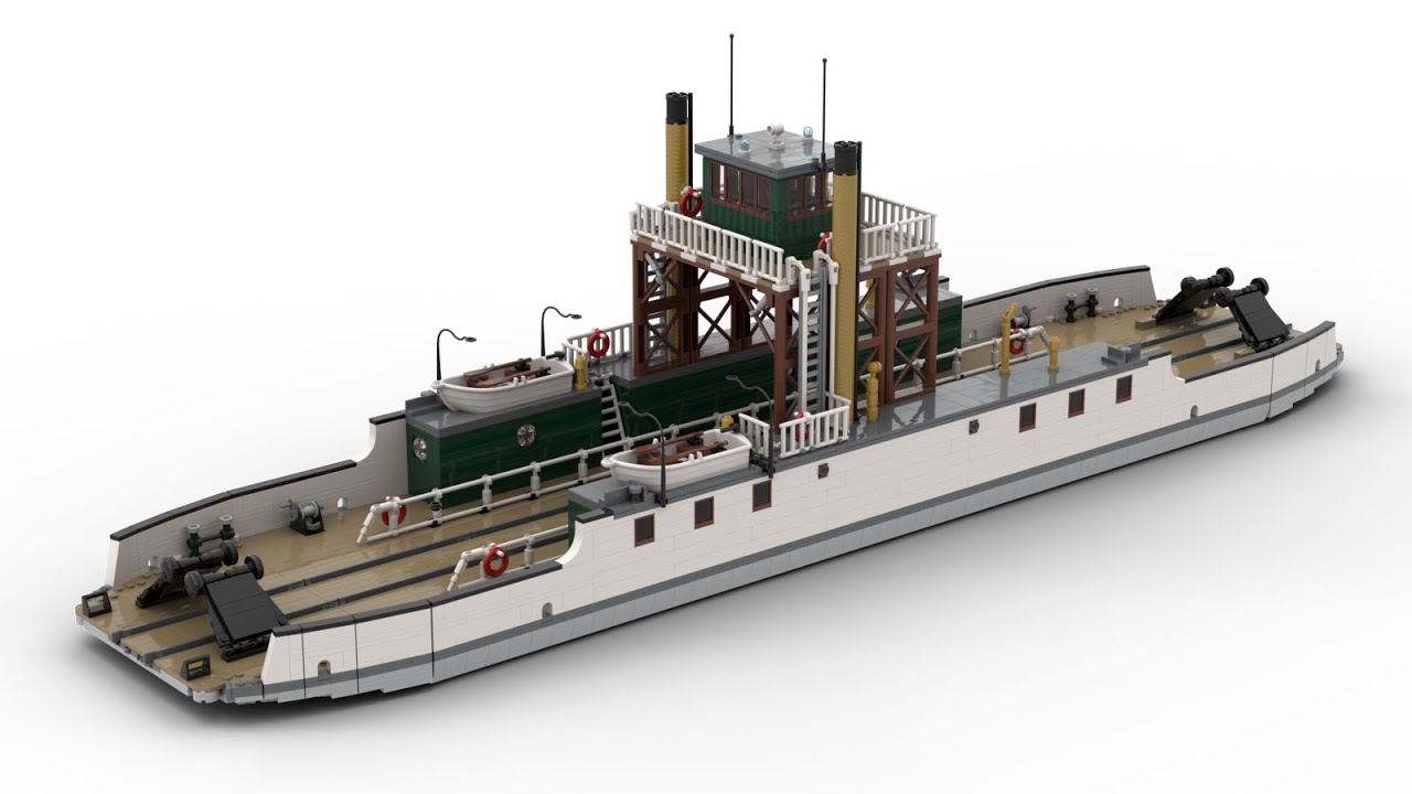 Railroad Ferry 2 Stud.io Speed Build/Design