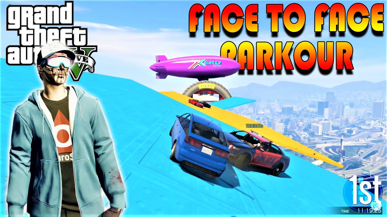 GTA V | Amazing Face To Face Parkour - Aaj Badle Ka Din Hai