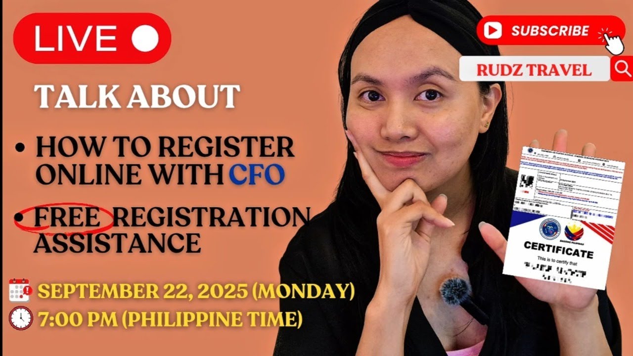 🔴LIVE: CFO- ONLINE REGISTRATION AND RESERVATION UPDATE 2025 & GUIDE