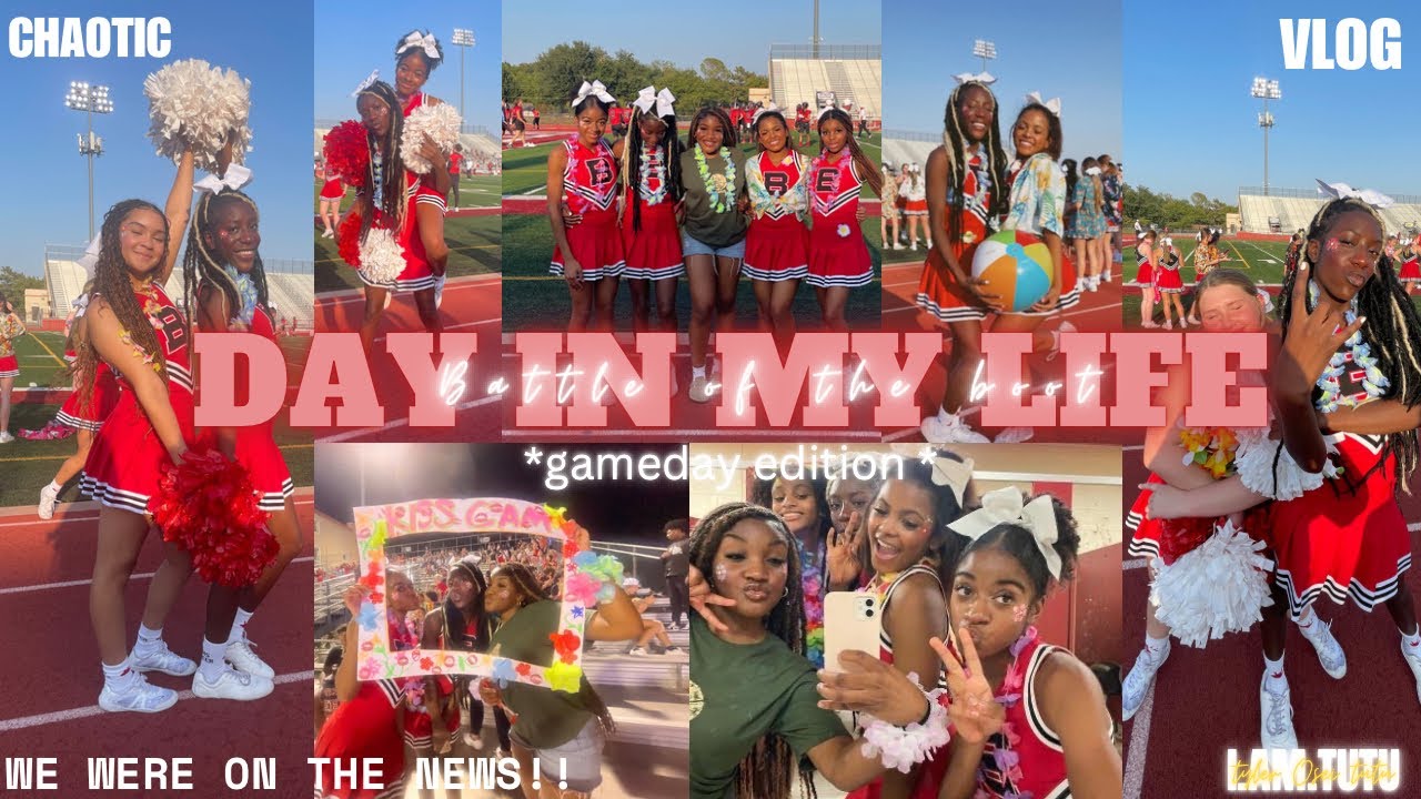 Day in my life⭒highscool cheerleader, Junior , first game, chaotic, vlog | i.am.ttutu