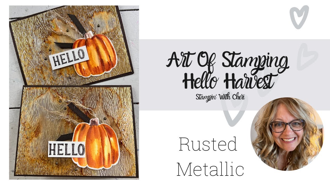 Art of Stamping: Hello Harvest No Line Watercolor & Rusted Paper Stampin Up