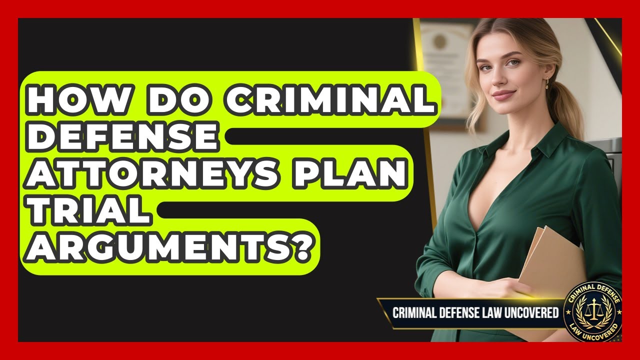 How Do Criminal Defense Attorneys Plan Trial Arguments? - Criminal Defense Law Uncovered