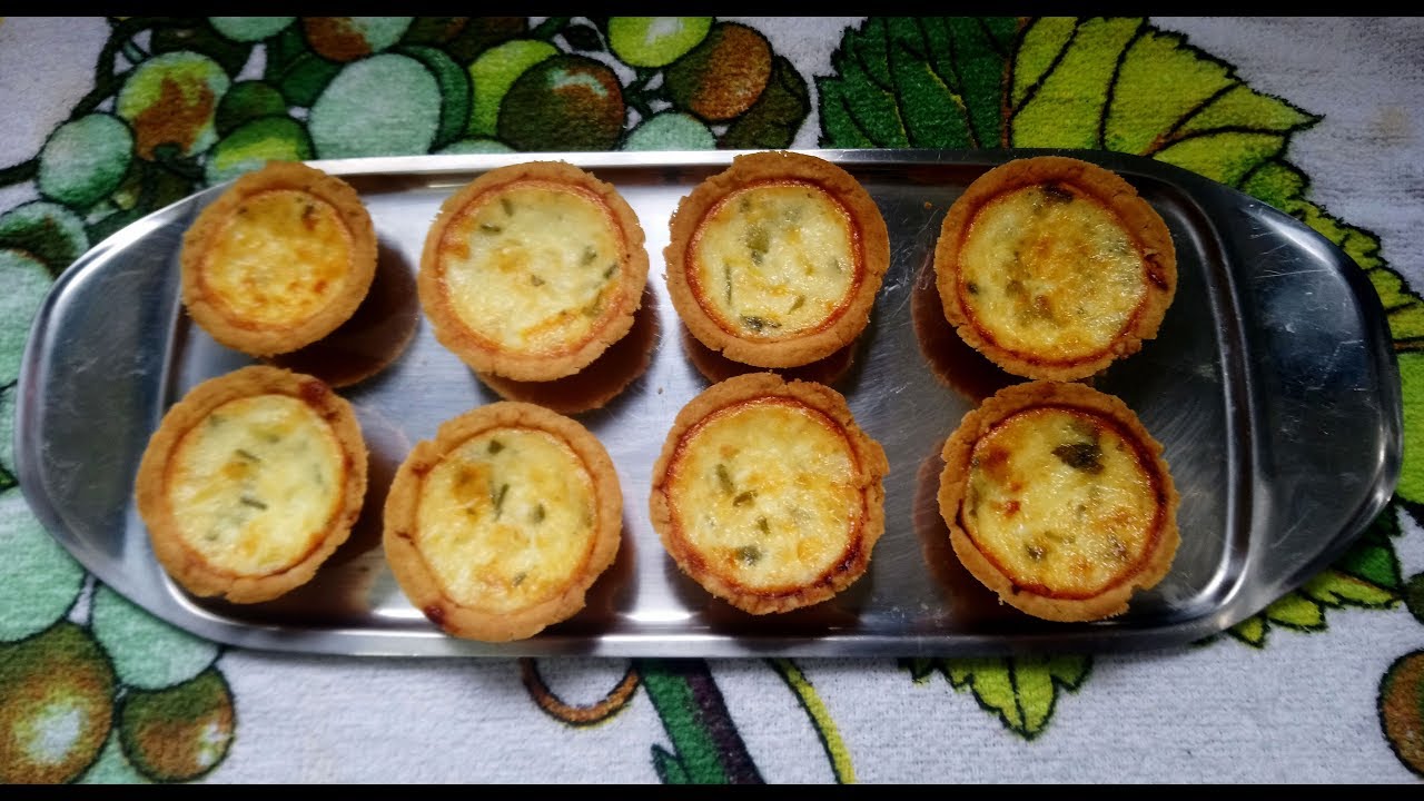 Empada de queijo com alho poró