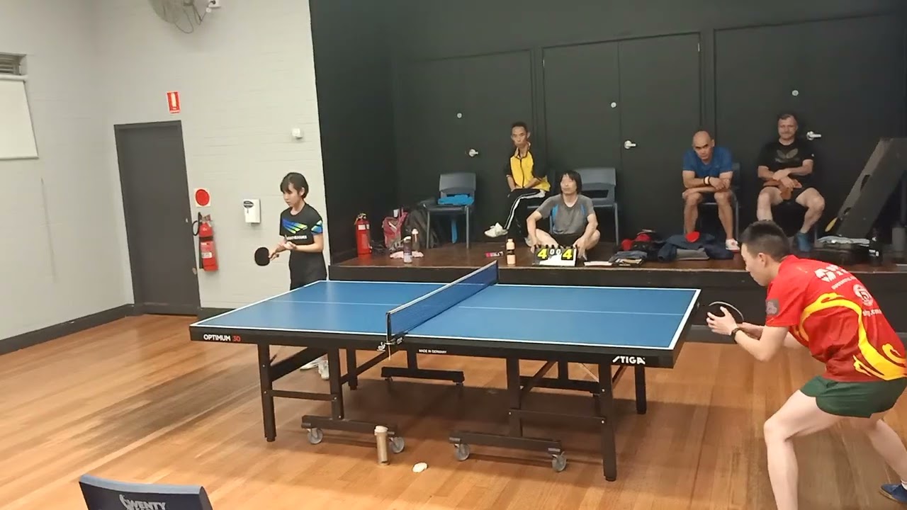 2025 western Sydney table tennis Andy Truong vs Amy Cai set 1