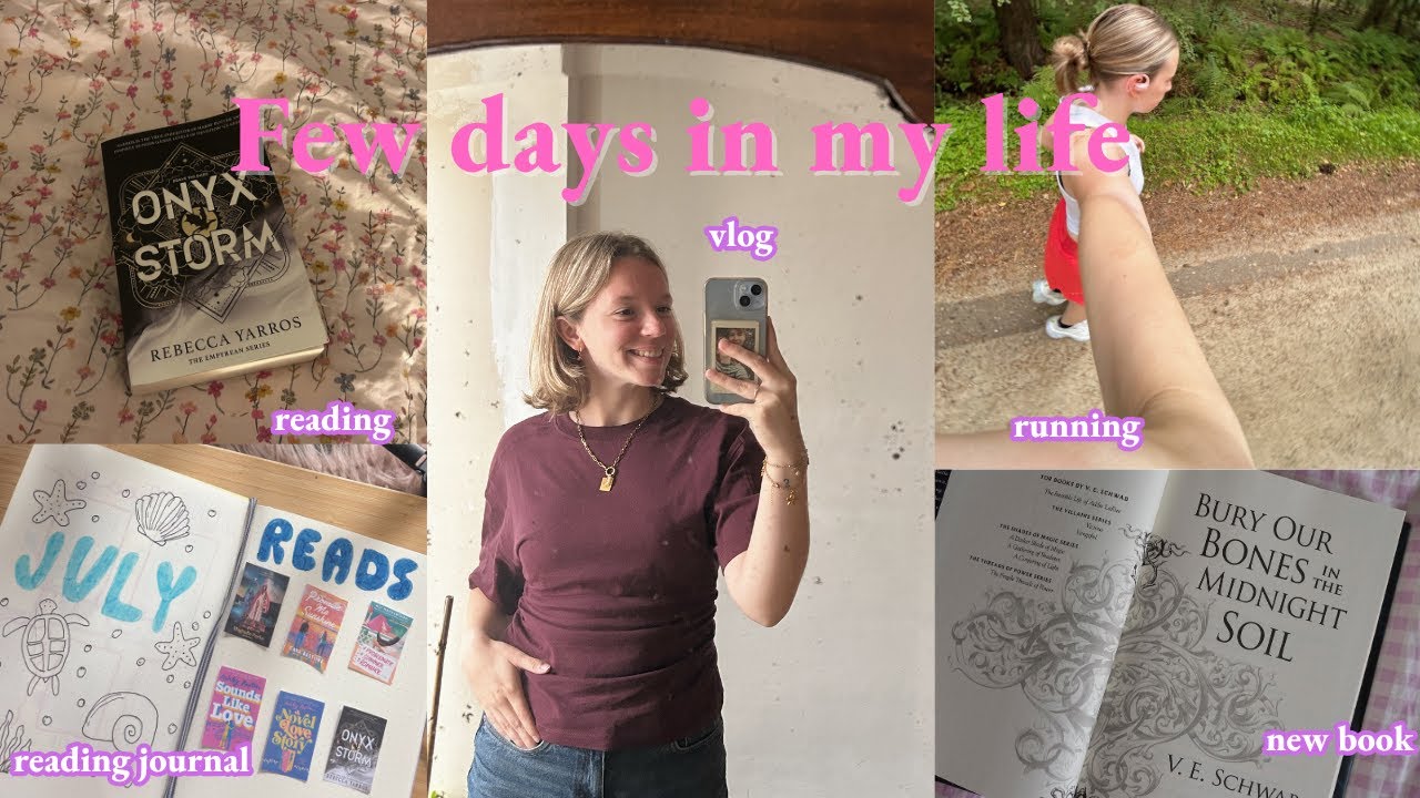 Spend a few days in my life with me - reading, new book, reading journal 💜📖💐