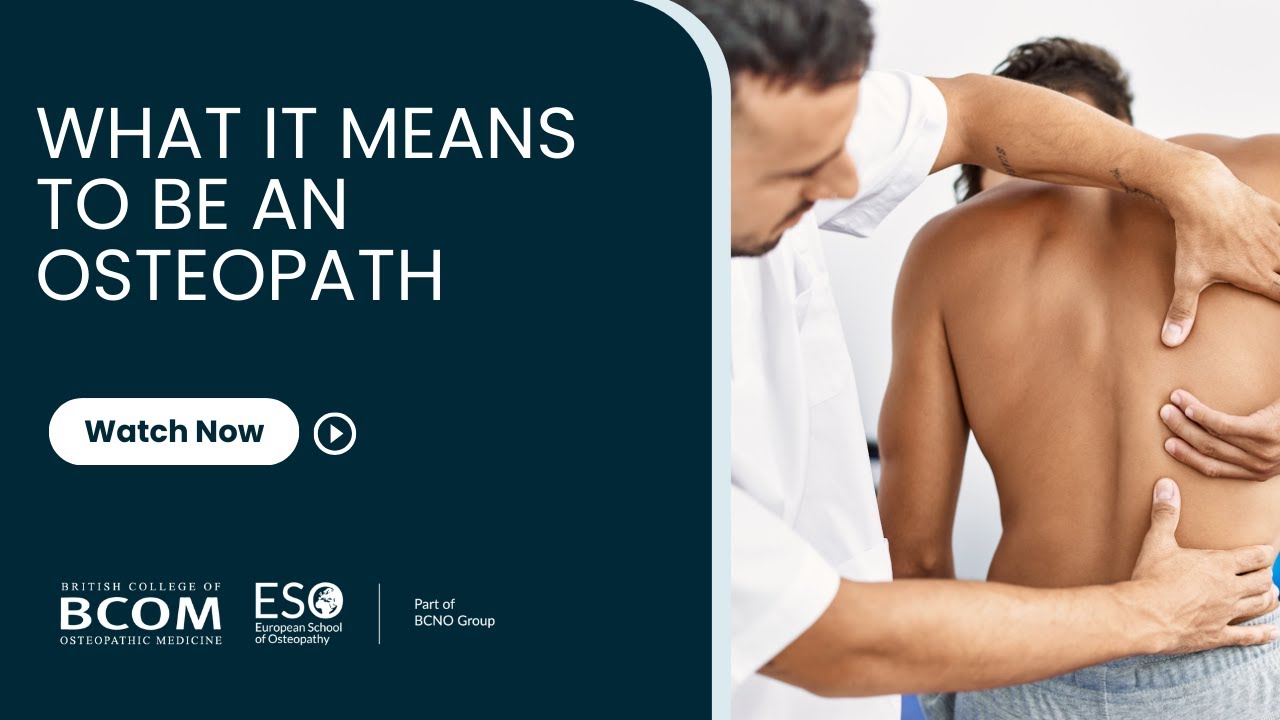 What it means to be an Osteopath